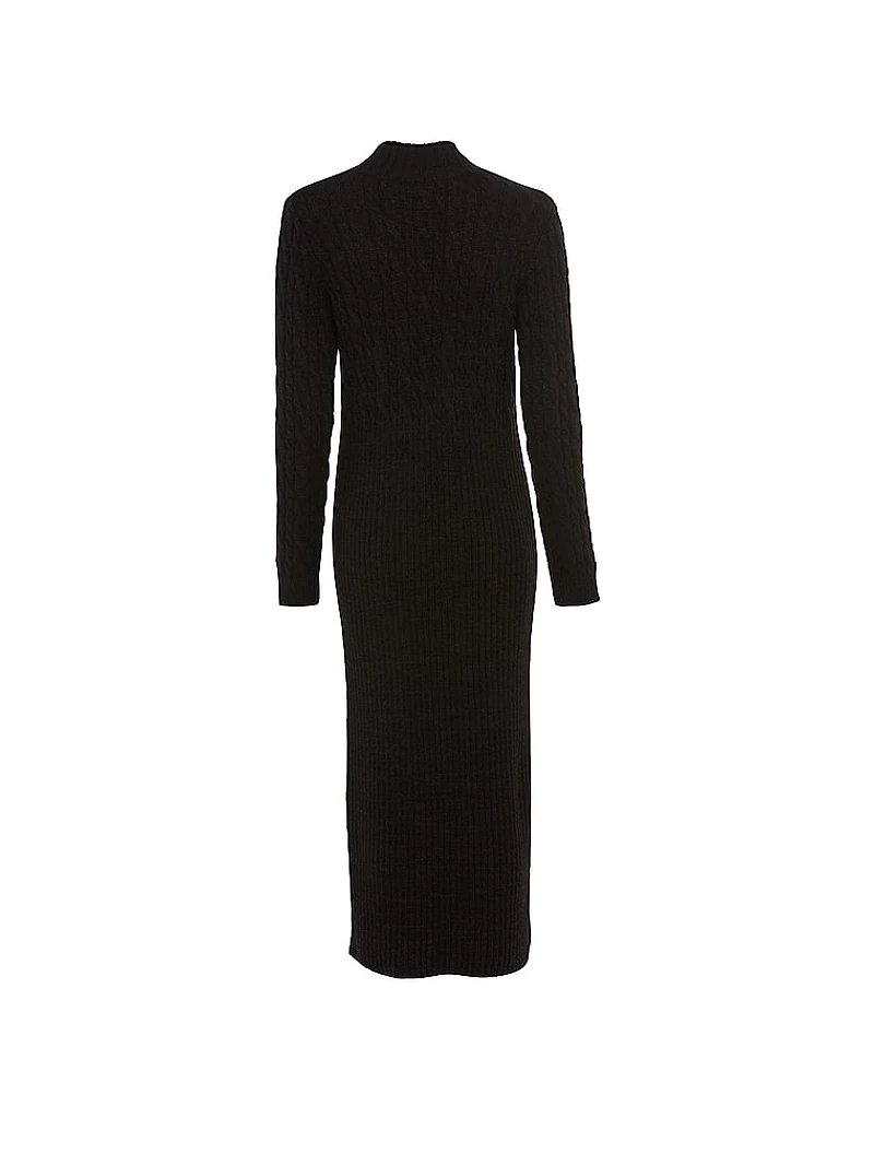 Cable Knit Longsleeve Dress