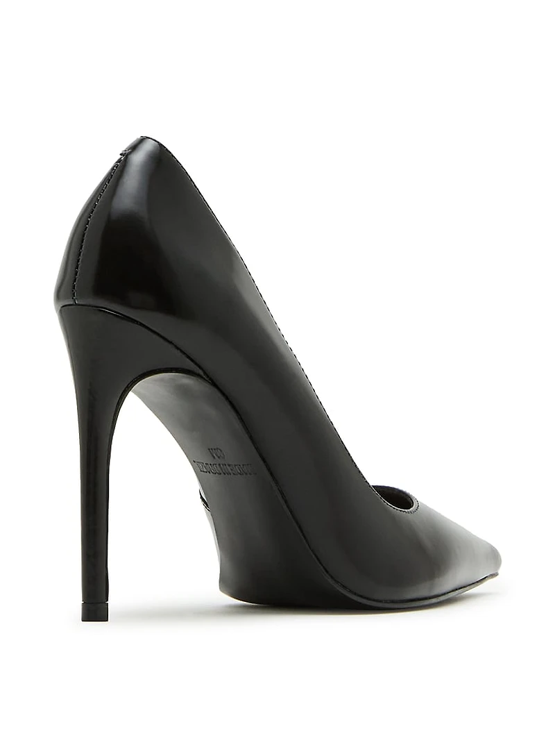 Noir Leather Pumps