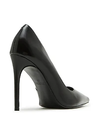 Noir Leather Pumps