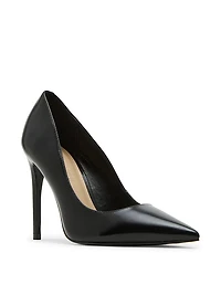 Noir Leather Pumps