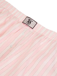 100% Cotton Shine Long-Sleeve Short Pajama Set