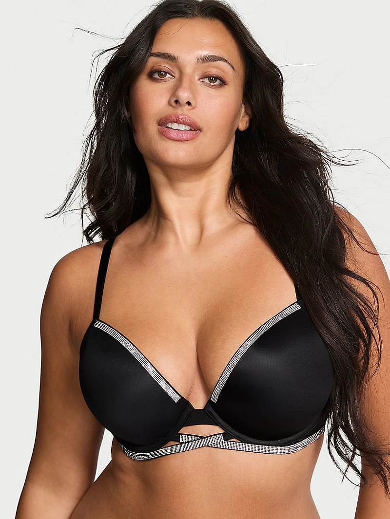 Shine Strap Smooth Push-Up Bra