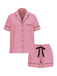 Flannel Short Pajama Set
