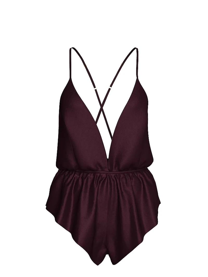 Satin Flutter Romper