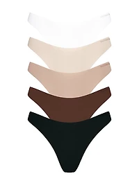 5-Pack Body by Victoria Flex Low-Rise Thong Panties