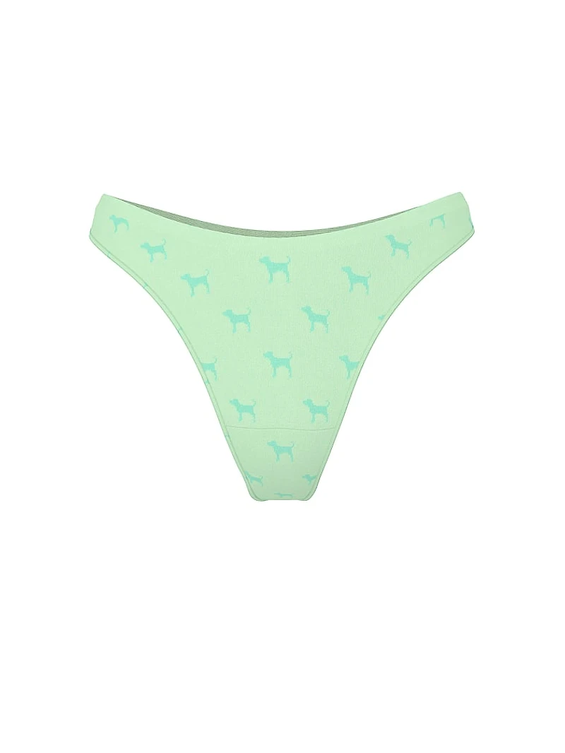 Seamless High-Leg Thong Panty