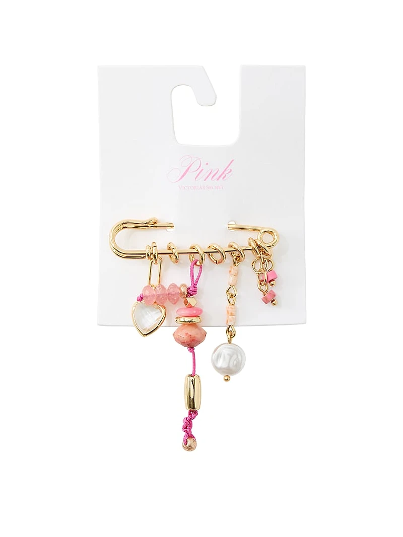 Safety Pin Shoe Charm