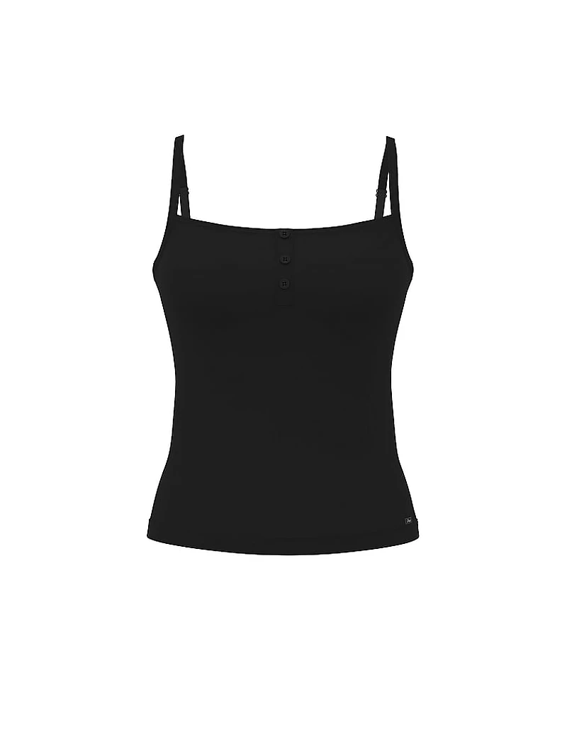 Pointelle Henley Cami