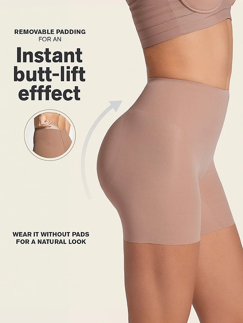 Moderate Compression Padded Butt Lifter Shaper Shorts