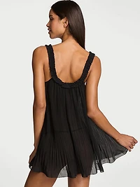 Pleated Ruffle Babydoll Set