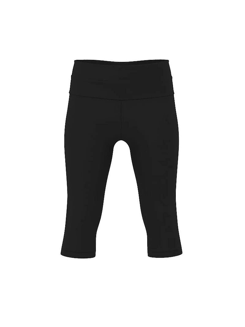 Cotton Foldover Capri Leggings