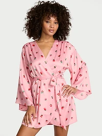Satin Short Robe