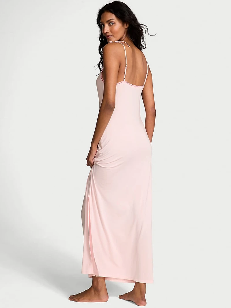 SoSoft™ Modal Bow Maxi Slip Dress