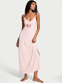 SoSoft™ Modal Bow Maxi Slip Dress
