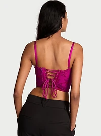 Rose Lace Strapless Corset Top