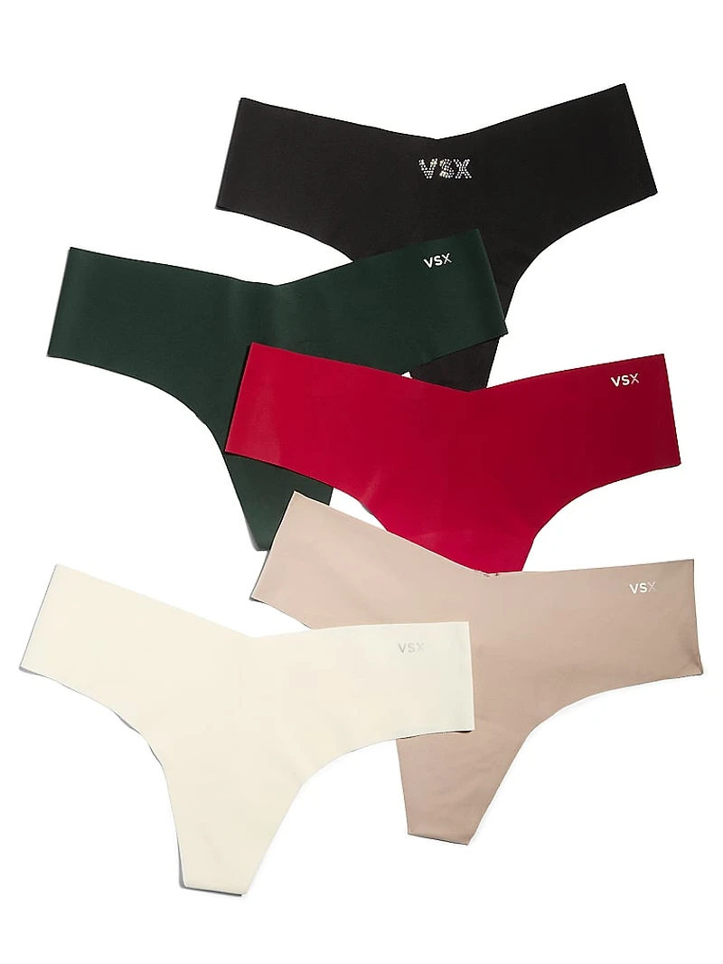 7-Pack No-Show Thong Panties