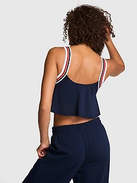 Mesh Flowy Cropped Tank