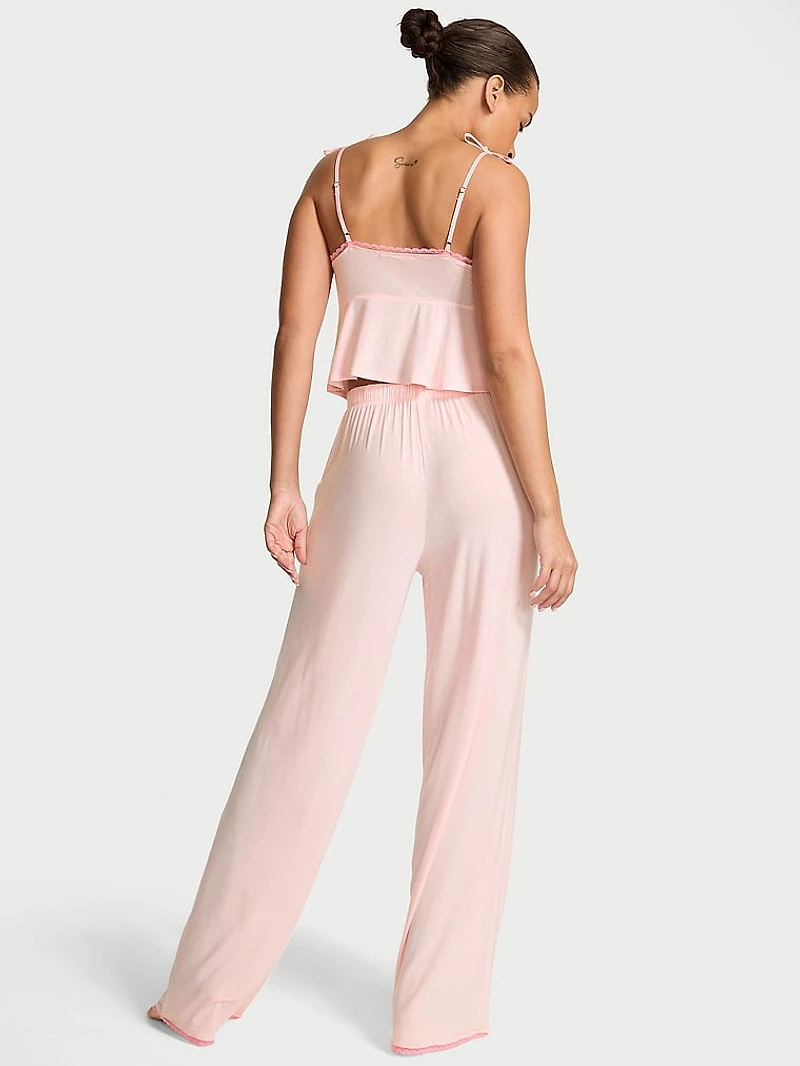 SoSoft™ Modal Bow Cami & Wide-Leg Pant Set