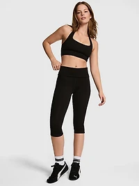 Cotton Foldover Capri Leggings