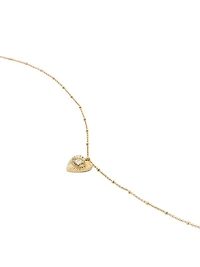 All Seeing Eye Heart Charm Necklace