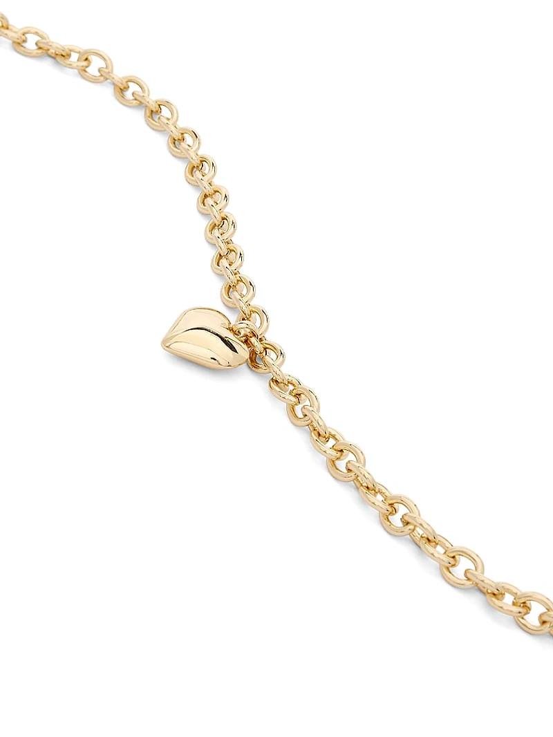 Puffed Heart Pendant Necklace