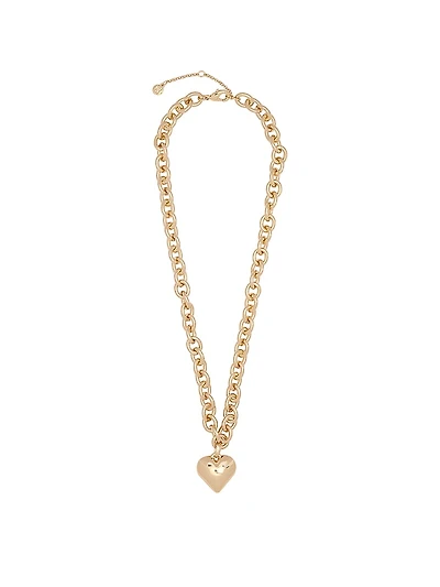 Puffed Heart Pendant Necklace