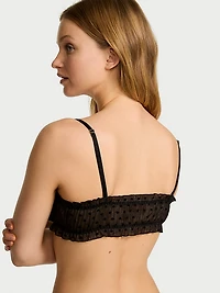 Heart Chiffon Unlined Bralette