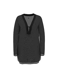 Beachwear Sheer Crinkle Tunic Dress