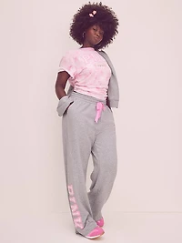 PINK x LoveShackFancy Wide-Leg Sweatpants