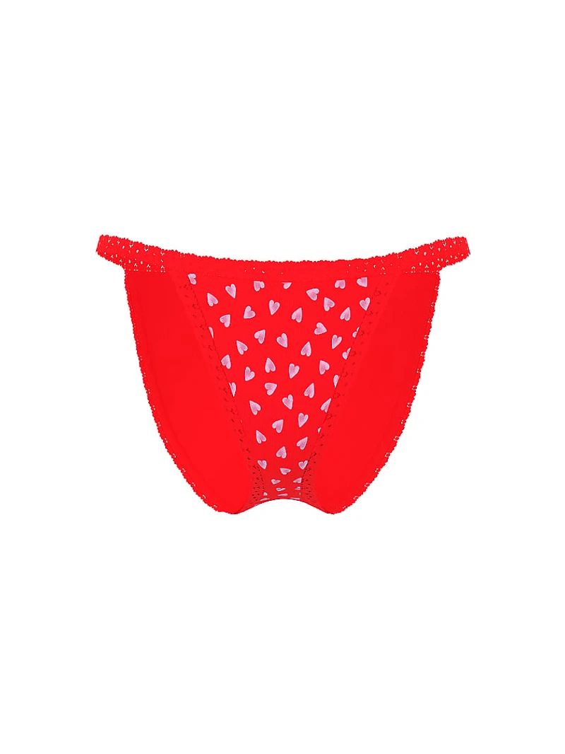 Wink Lace-Trim String Bikini Panty