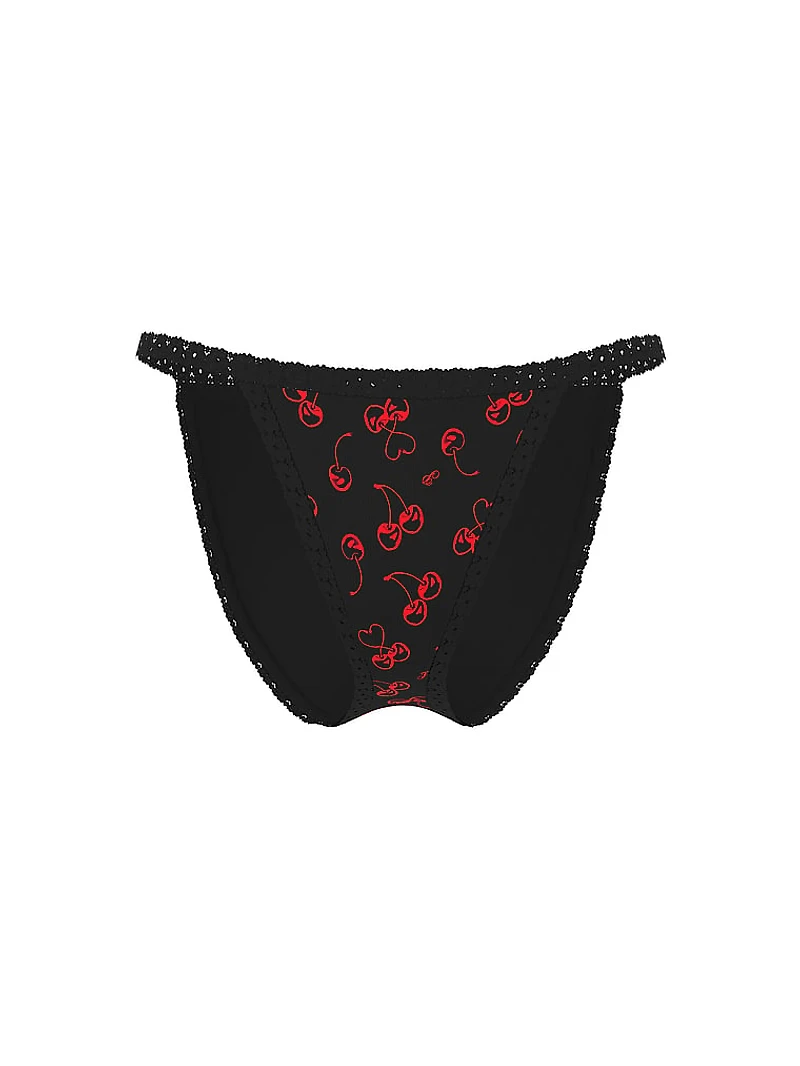 Wink Lace-Trim String Bikini Panty