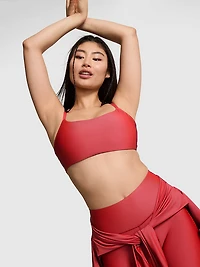 Iridescent Square-Neck Sports Bra