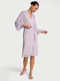 SoSoft™ Modal Lace-Trim Robe