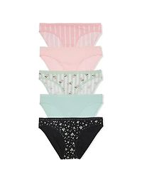 5-Pack Stretch Cotton Bikini Panties