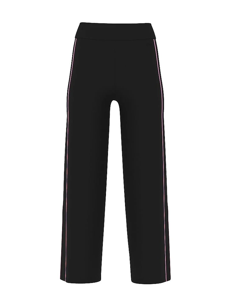 Tipped Knit Wide-Leg Sweater Pant