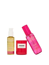3-Piece Wild Rose Amber Gift Set ft. Exclusive Body Care Minis and Crushed Candle
