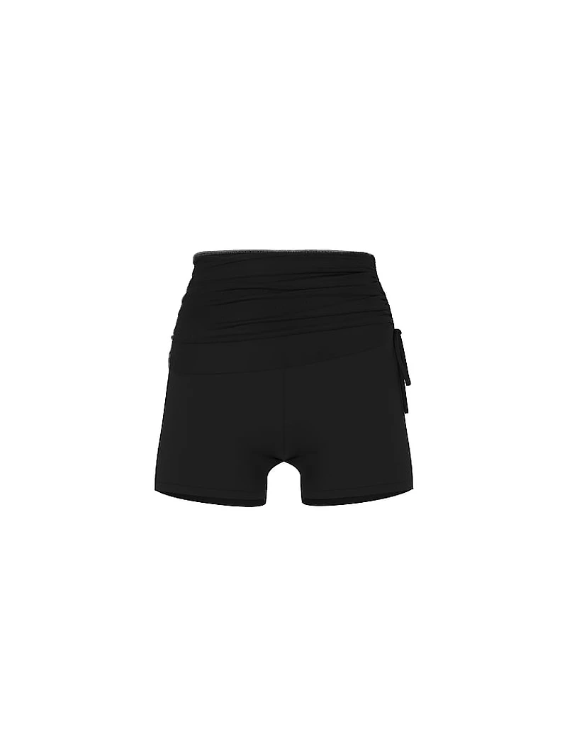 Relay Mesh Overlay 3” Bun Shorts