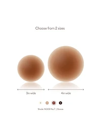 Reusable No-Show Adhesive Nipple Covers