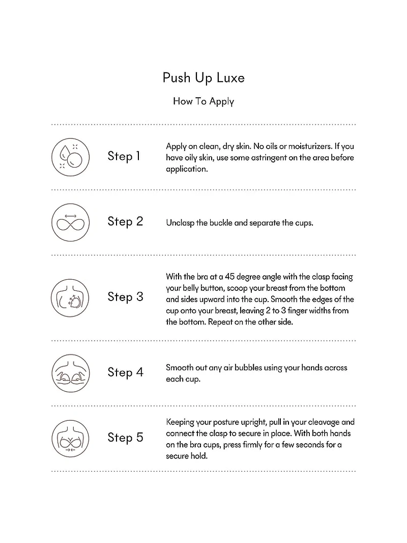 Reusable Push-Up Adhesive Bra