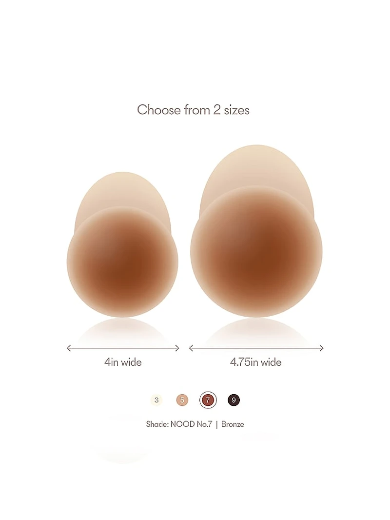 Reusable No-Show Extra Lift Adhesive Nipple Covers