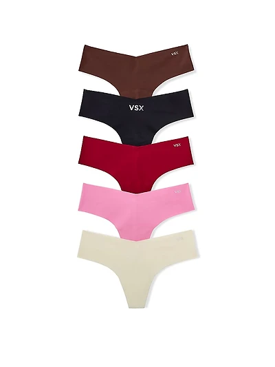 4-Pack No-Show Thong Panties