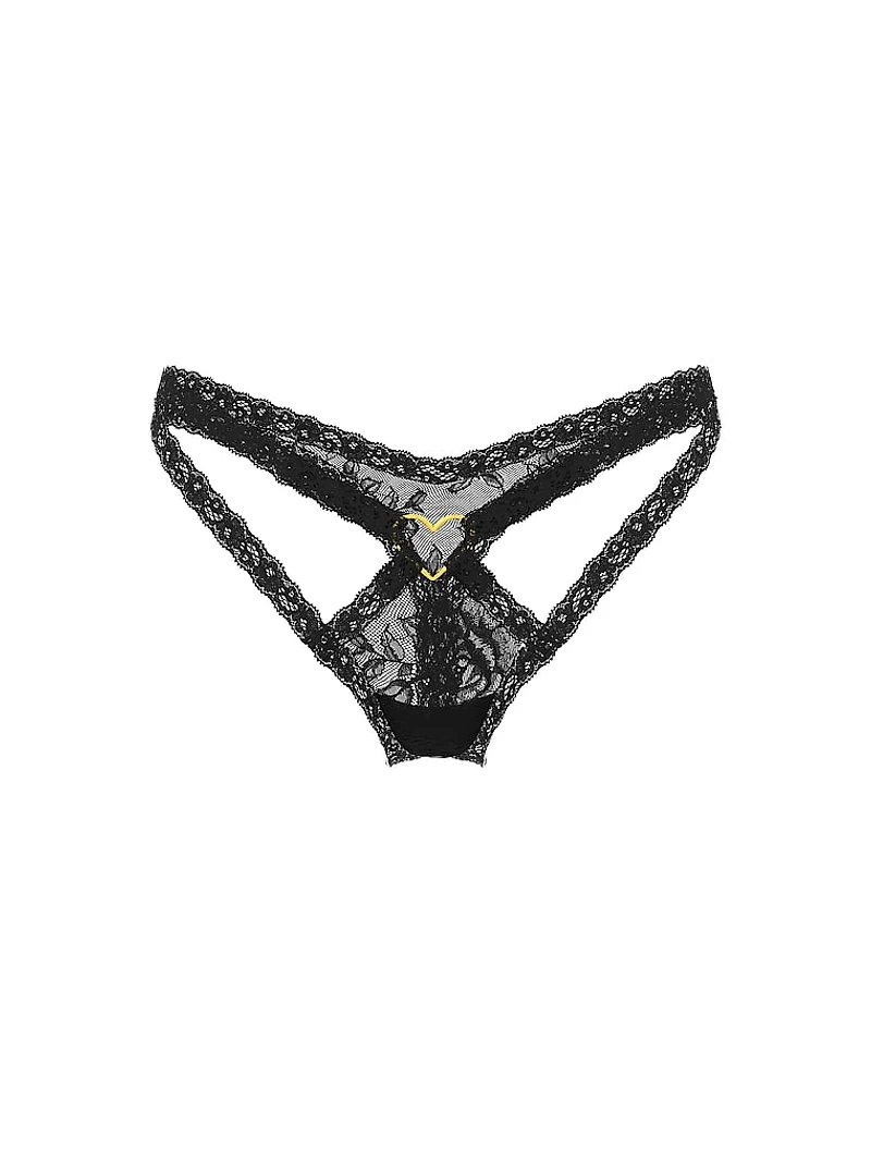 Icon by Victoria's Secret Lace Adjustable Thong Panty