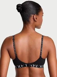 Bombshell Add-2-Cups Cotton Exploded Logo Push-Up Bra