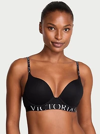 Bombshell Add-2-Cups Cotton Logo Push-Up Bra