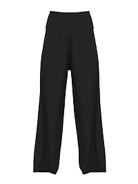 All-Day Cotton™ Foldover Wide-Leg Pants
