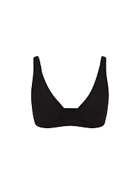 Cotton Dorm Plunge Bralette