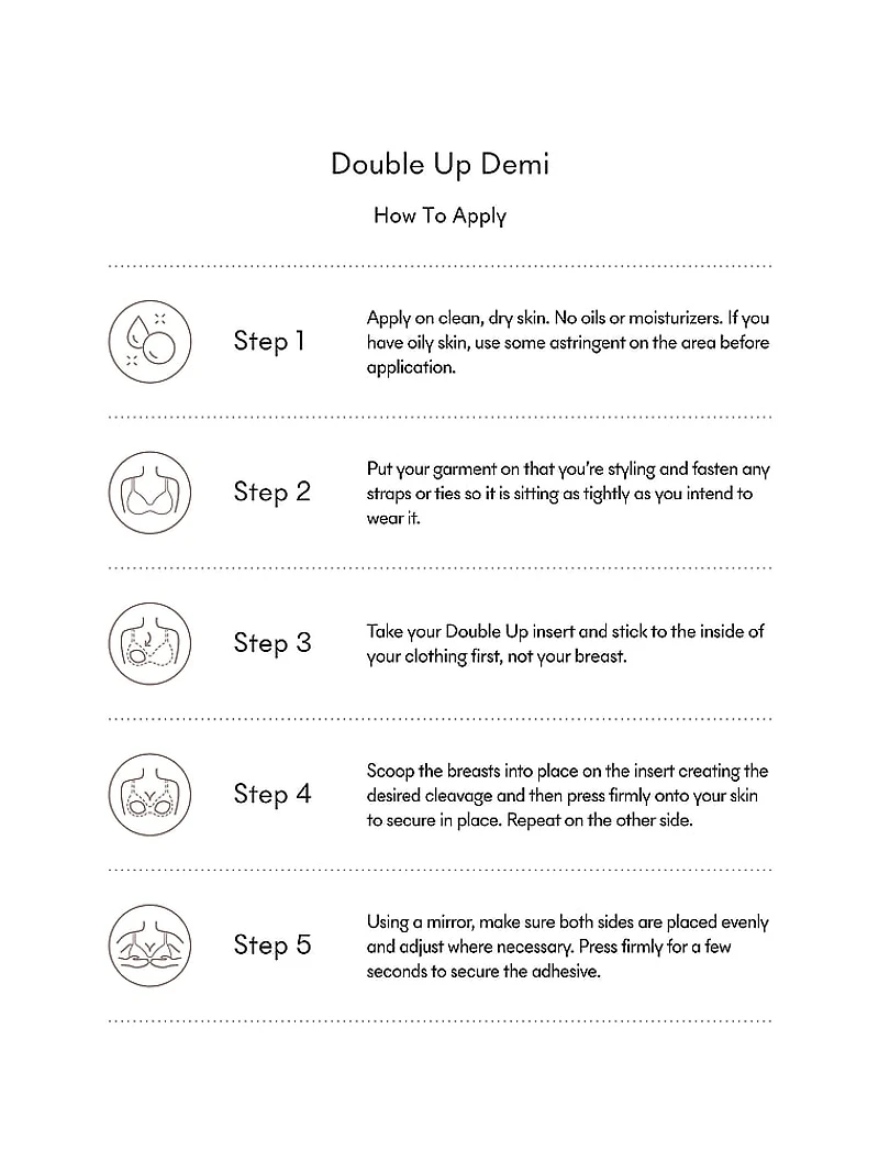 Reusable Double Up Demi Push-Up Pads