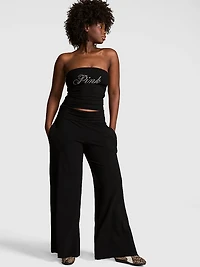 All-Day Cotton™ Foldover Wide-Leg Pants