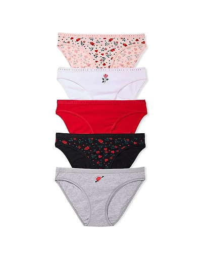 5-Pack Stretch Cotton Bikini Panties