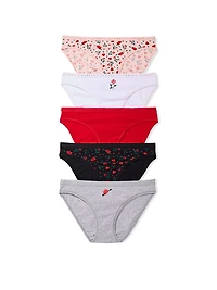 5-Pack Stretch Cotton Bikini Panties